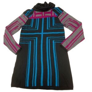 Multicolored Turtleneck Sweater